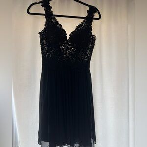 Black Sherri Hill homecoming dress